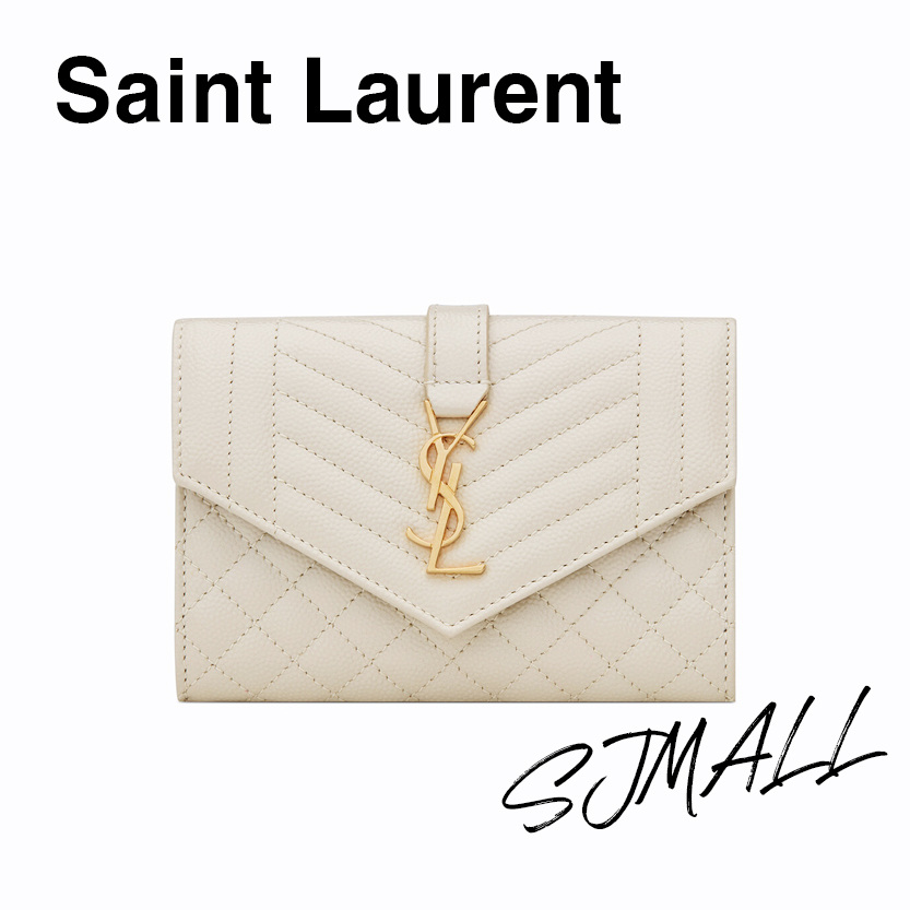 Saint Laurent Opyum Brooch in Worked Brass