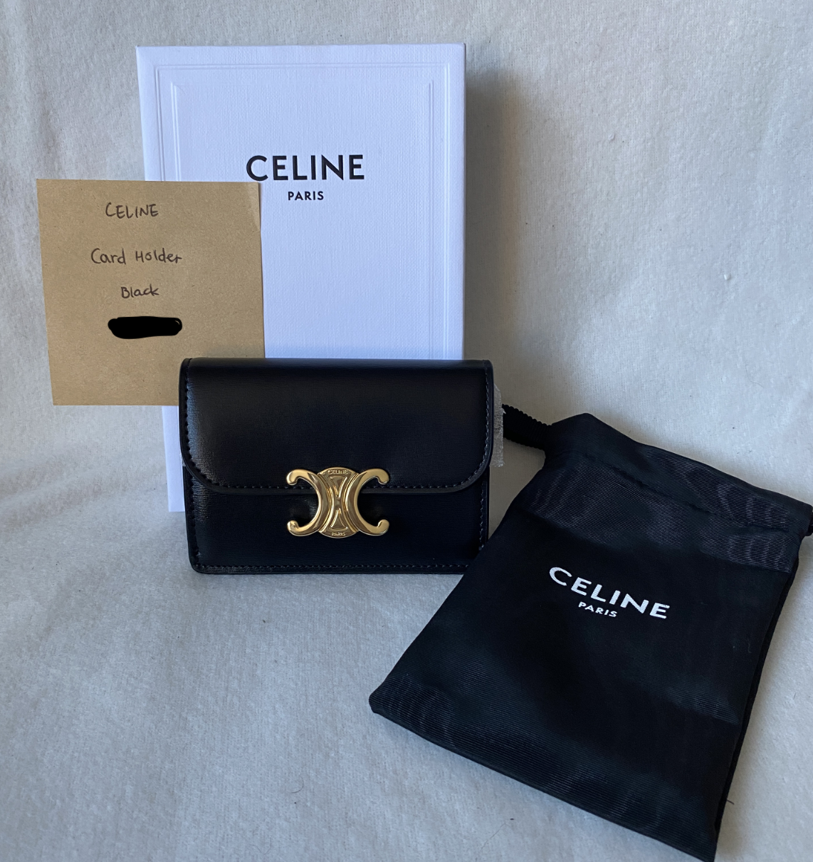 CELINE Triomphe Coin & Card Pouch in smooth calfskin (10C663DR8.38NO,  10C663DR8.31OV, 10C663DR8.04LU) in 2023