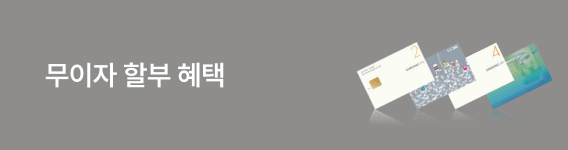 무이자 할부 혜택