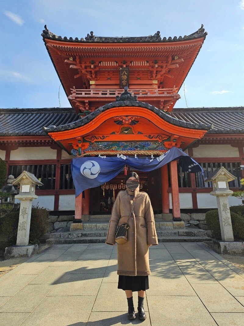 브라운 패브릭 FF 로고 몬트레조 미니 버킷백 리뷰 사진 1