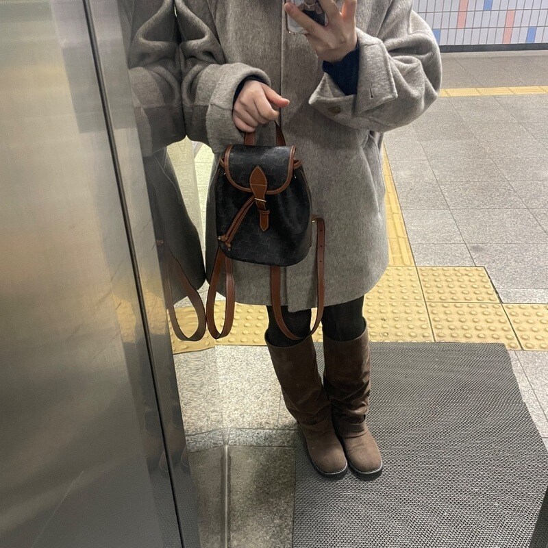 카멜 트리오페 캔버스 폴코 미니 백팩 리뷰 사진 4