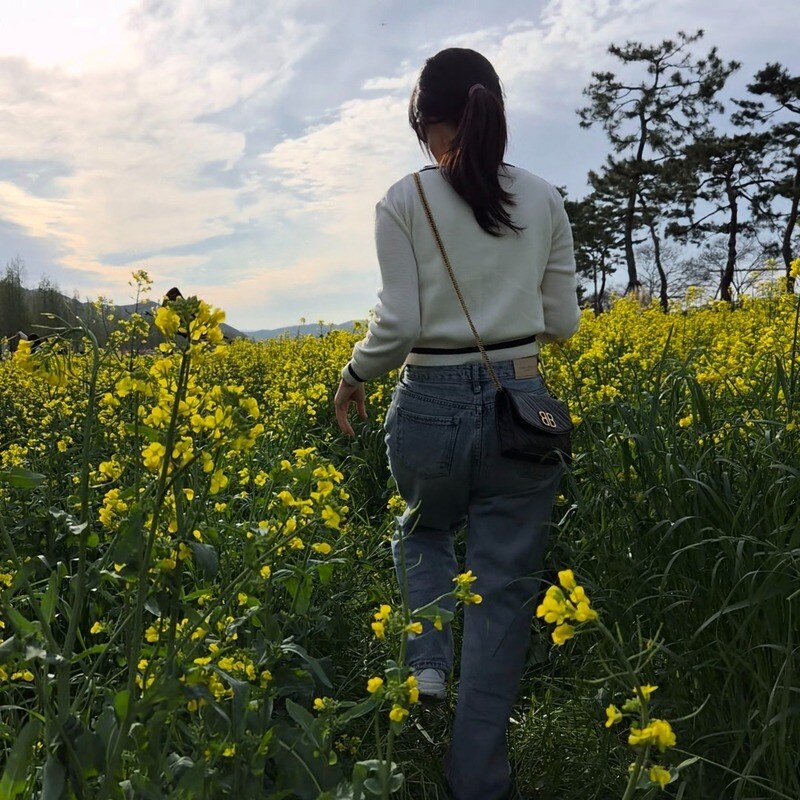 블랙 BB 라운드 WOC 금장 체인 크로스백 리뷰 사진 3