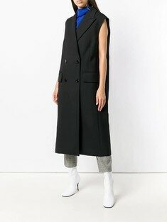 Martin Margiela - [세일] MM6 MAISON MARGIELA 투웨이 블랙 롱코트 썸네일 8