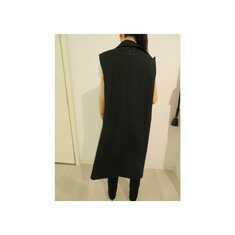 Martin Margiela - [세일] MM6 MAISON MARGIELA 투웨이 블랙 롱코트 썸네일 4