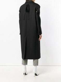 Martin Margiela - [세일] MM6 MAISON MARGIELA 투웨이 블랙 롱코트 썸네일 7