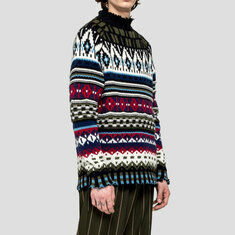 MSGM - [세일] MSGM 멀티 패턴 울 니트 2540MM146 184548 썸네일 4