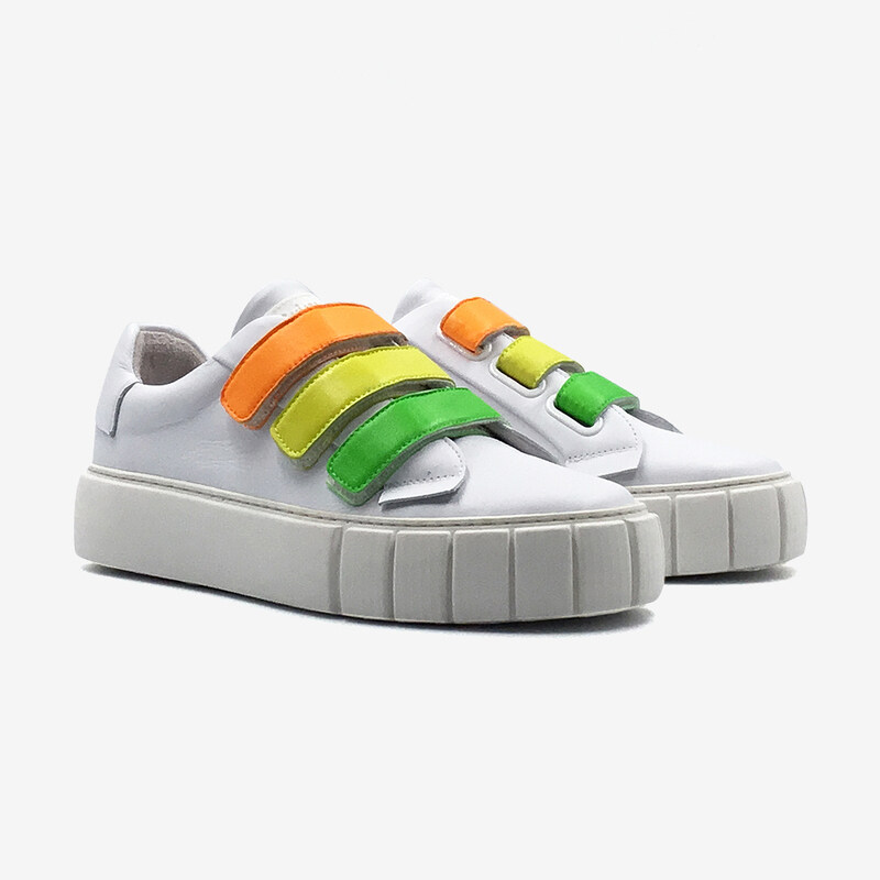 [국내배송 최저가] 19FW PRIMURY 프라이머리 LEATHER SCRATCH SNEAKERS WHITE/T UF500818MTA UF500617MTA - 리본즈 코리아(REEBONZ... 