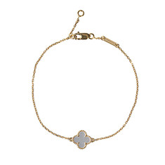 화이트 마더오브펄 18K 스위트 알함브라 팔찌 썸네일 1