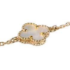 화이트 마더오브펄 18K 스위트 알함브라 팔찌 썸네일 3