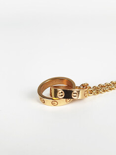 까르띠에 러브링 로즈골드 여성 목걸이 1251021305 썸네일 4