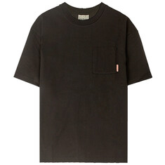 [아크네] BL0214 900 패치포켓 코튼 라운드 반팔티셔츠 블랙 남성 티셔츠 / TJ