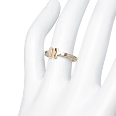 (10호) 로즈 골드 18K T 와이어 반지 썸네일 2