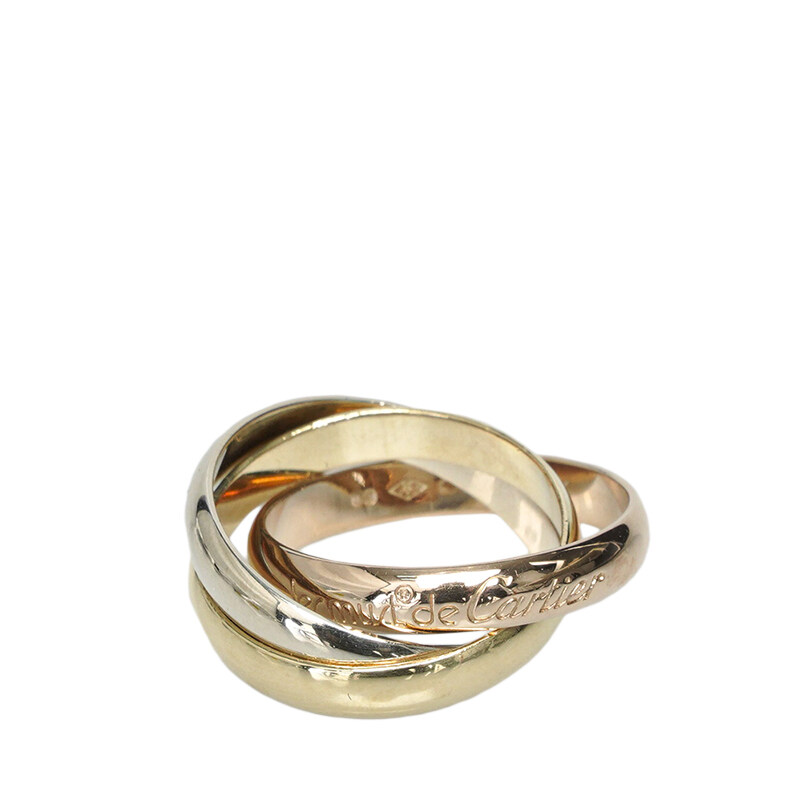 (11호) 멀티컬러 골드 18K 트리니티 클래식 반지 - Cartier