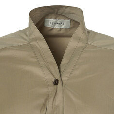 [SS22] 베이지 V넥 셔츠 원피스 W 221 DR451 LF724 607 썸네일 2