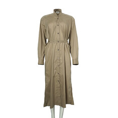 [SS22] 베이지 V넥 셔츠 원피스 W 221 DR451 LF724 607 썸네일 7