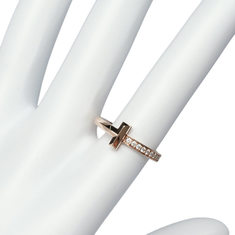 (10호) 로즈 골드 다이아 18K T1 반지 썸네일 2