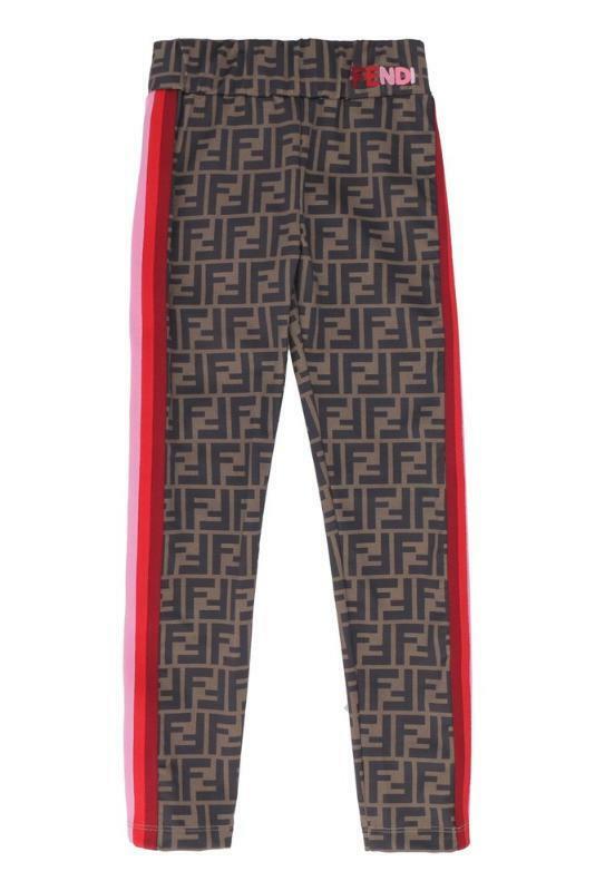 펜디 Fendi Kids FF Printed Straight Leg Leggings JFF209ADF3 키즈 롱바지 CE - 리본즈(REEBONZ)