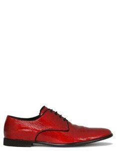 [폰테스텔라] 2022 [23M] 돌체앤가바나 A10703 레이스업 더비 구두 슈즈 옥스퍼드 남성 레드 Raffaello Derby in red naplack patent leather AQ840 A10703AQ84080303