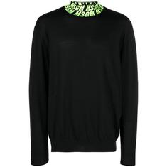 FW22 MSGM 하이넥 니트 블랙 3340MM112 227591