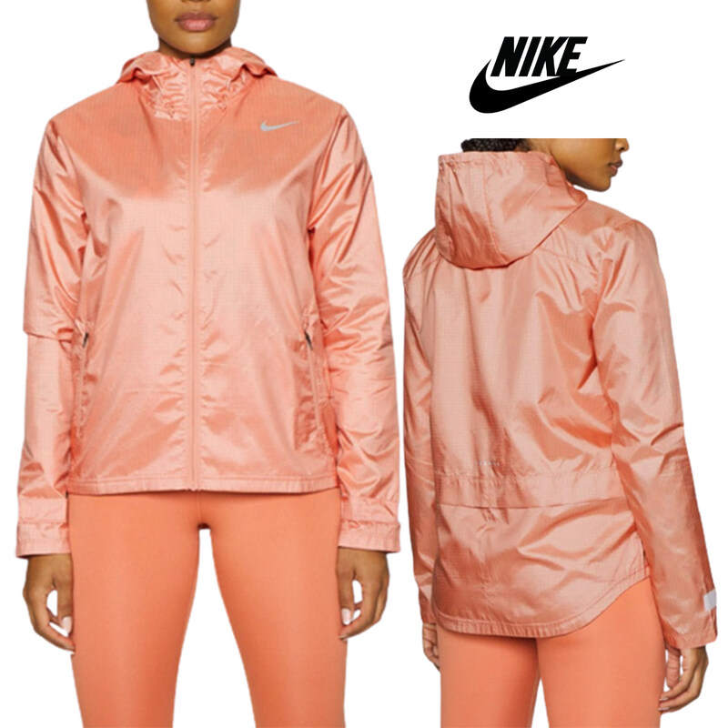 나이키 바람막이 에센셜 방수 여성 후드 집업 자켓 오렌지 빅사이즈 오버핏 겨울 방한 재킷 - Nike