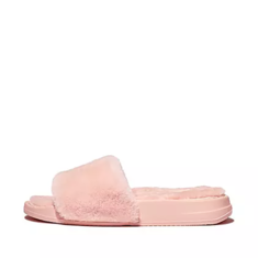 핏플랍 아이쿠션 시어링 퍼 슬라이드 슬리퍼 핑크 여성방한화 여자명품슬리퍼 FITFLOP 썸네일 1