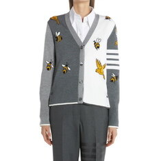 [THOM BROWNE] 펀믹스 버즈비즈 인타르시아 가디건 FKC494F Y1002 982