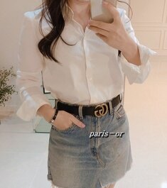 (파리올) 구찌 마몬트GG 남녀벨트 금장 3CM 무광 GUCCI 414516 AP00T 1000
