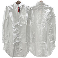 논현 더팩토리  23SS 톰브라운 스트라이프 그로그랭 플래킷 셔츠 드레스 (FDS002E 06177 100)