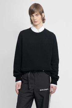 [H]팜앤젤스 남성 스웨터 니트 knitwear-pmhe027c99kni0011001 PALM ANGELS PALM ANGELS MAN BLACK KNITWEAR