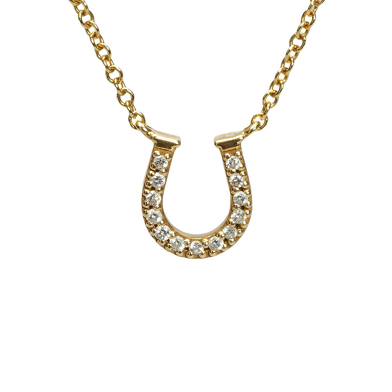 골드 18K 다이아 홀스 슈 목걸이 - Tiffany & Co
