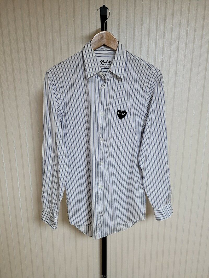 [국내배송] M / 꼼데가르송 스트라이프 남성 셔츠 - Comme des Garcons