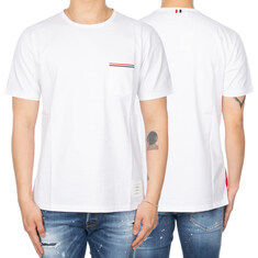 톰브라운 23SS 삼선 포켓 티셔츠 MJS010A 01454 100