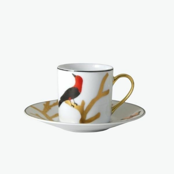베르나RDAUD AUX OISEAUX C오프RET 2 TASSES ET SOU쿠페S 카페 8.5 oz 2488/21957 오오와죠 카프렛 커피잔 2개 세트 - 리본즈(REEBONZ)