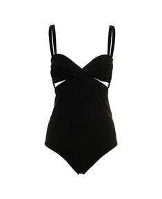 지방시 여성 Givenchy Womans Black Stretch Fabric One piece Swimsuit With Cut Out Details Black