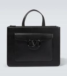 (제이드샵)23SS 발렌티노 가라바니 VLogo leather briefcase