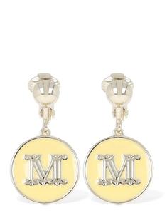 (N01) 막스마라 여성 귀걸이 Monogram enamel drop earrings