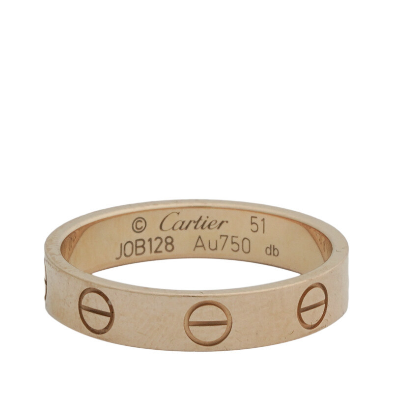 (11호) 로즈 골드 18K 러브 스몰 반지 - Cartier