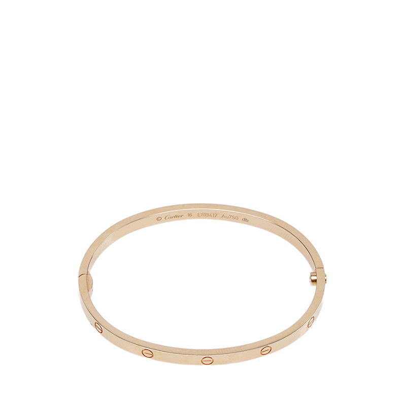 (16호) 로즈 골드 18K 러브 스몰 팔찌 - Cartier