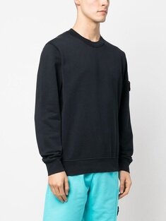 스톤 아일랜드 23SS 와펜패치 크루넥 네이비 101563051A0020 남성 맨투맨
