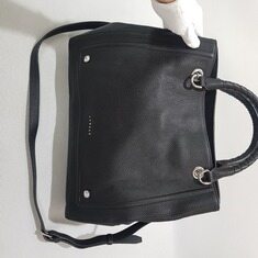 러브캣 블랙 레더 토트 크로스백 썸네일 1