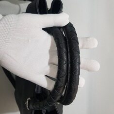 러브캣 블랙 레더 토트 크로스백 썸네일 4