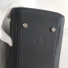 러브캣 블랙 레더 토트 크로스백 썸네일 6