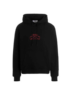 ss23 Logo Embroidery Hoodie By Burro Studio Sweatshirt Black Hoodie 3440MM10223700199