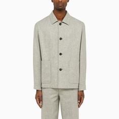 [T56]제냐 1DHAQ0630C00A6 남성 의류 자켓 싱글자켓 블레이저 ZEGNA Silver single breasted jacket in wool
