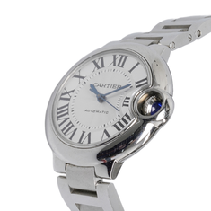 실버 화이트 발롱 블루 미듐 오토매틱 스틸 시계 (33mm) 썸네일 2