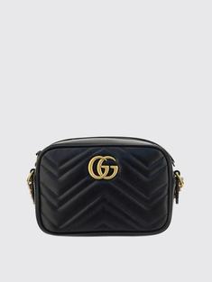 (N03) 구찌 여성 Gucci marmont bag in chevron quilted leather with applied logo