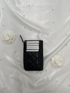 샤넬CC로고 캐비어 블랙 금장 지퍼 카드 지갑 AP3179 썸네일 2