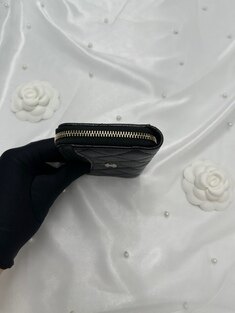 샤넬CC로고 캐비어 블랙 금장 지퍼 카드 지갑 AP3179 썸네일 4
