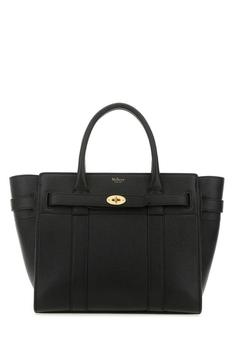 멀버리 BLACK Black leather small Bayswater handbag