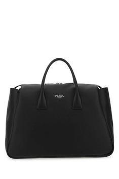 프라다 BLACK Black leather travel bag  JP1